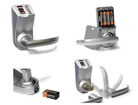 Cerradura biometrica con 3 opciones