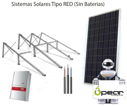 Sistema Solar Tipo RED (Sin Baterias)